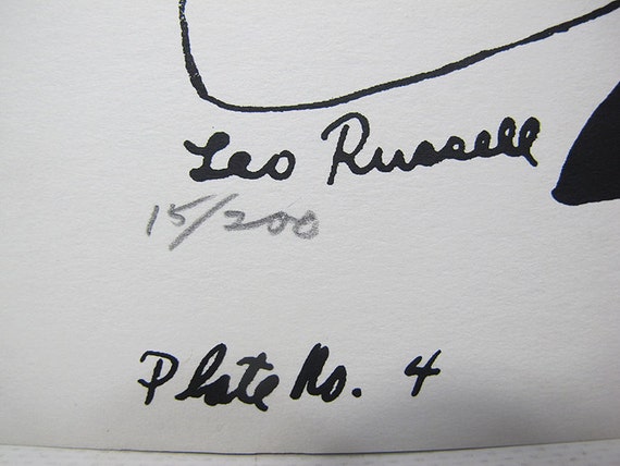 Leo Russell - Rare, Vintage, Hand Signed, Surreal, Surrealism