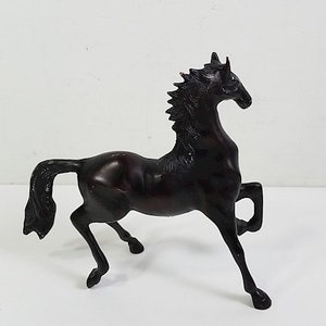 Cast Metal Large black Stallion Horse - Etsy