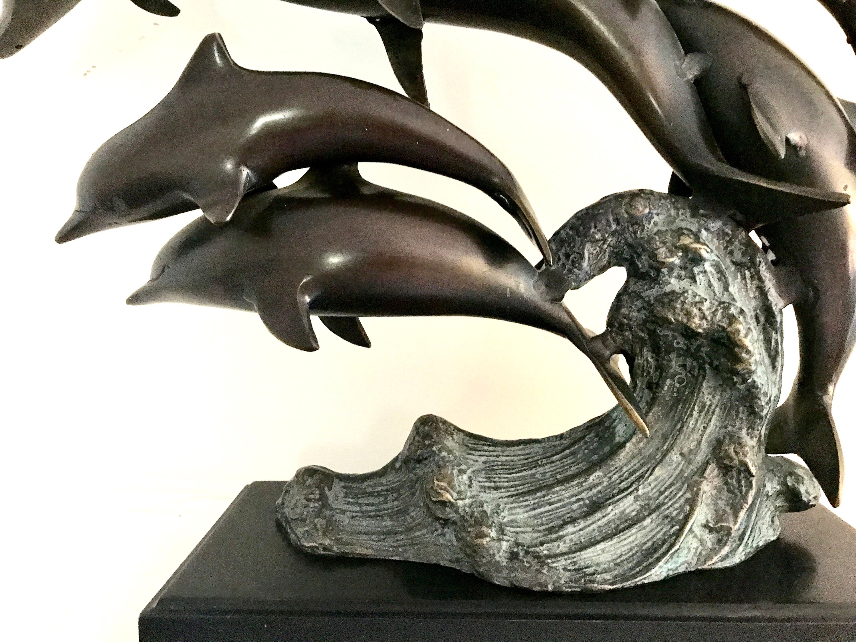 Bronze Tabletop Statue of Dolphins | Randolph Rose Collection