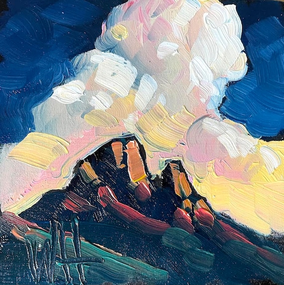 William Hawkins - Original Oil Painting Miniature,twin Peaks 5