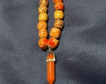 necklace, beads, colorful, Chakra pendant