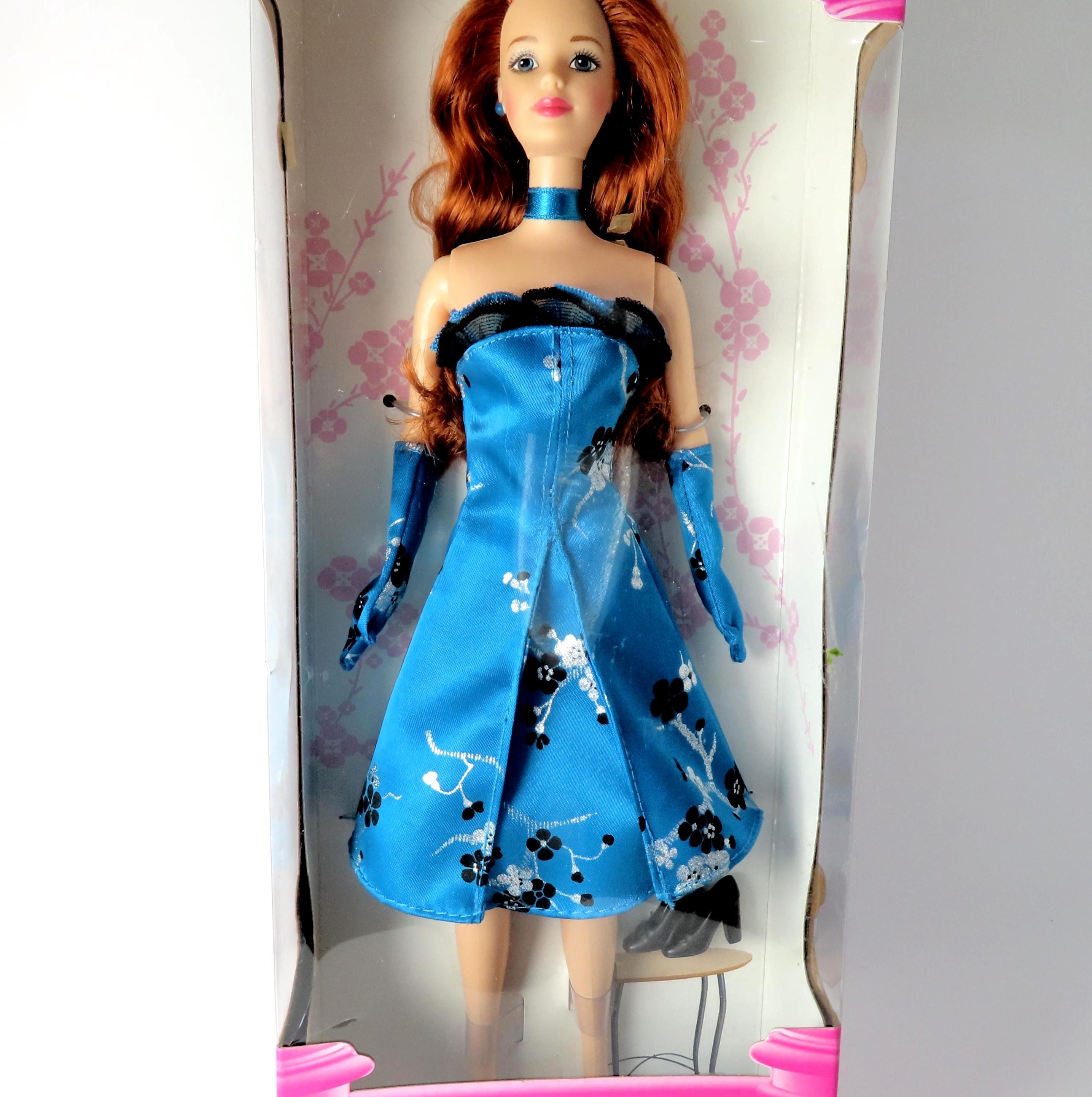 barbie blue dress with flowers Fashion Avenue Ball gown