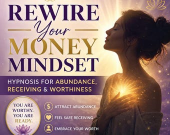 Money Mindset Hypnosis for Abundance | REWIRE Limiting Beliefs, Receiving and Self-Worth | DIGITAL AUDIO