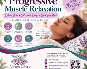 Soulagement du stress et relaxation | Relaxation musculaire progressive pour l'anxiété, les tensions et un meilleur sommeil | TÉLÉCHARGEMENT NUMÉRIQUE