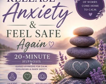 20-Minute Guided Hypnosis for Anxiety Relief & Inner Safety (Digital Download)