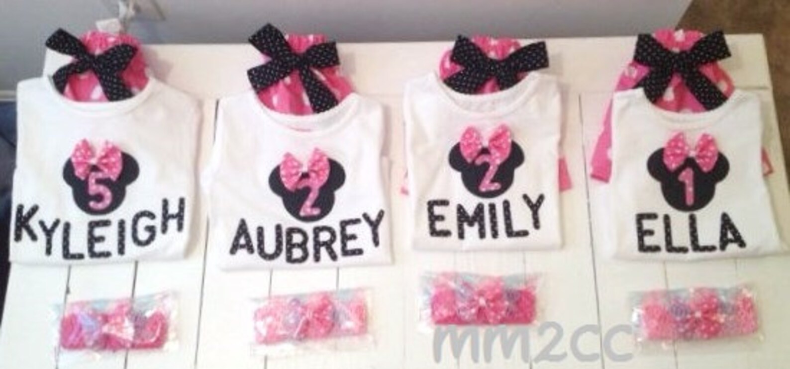 Minnie Mouse Outfit Princess Dress Pink First 1st Birthday Personalized ...