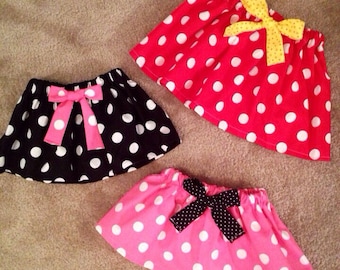 Minnie Mouse Pink dress up Skirt Disney princess 1st Birthday party Outfit Bow baby Girls Size Newborn 3 6 9 12 18 24 months 2T 3T 4T 5 t