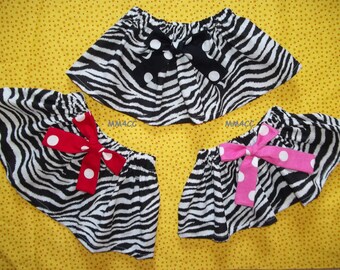 Pink zebra outfit Minnie Mouse dress up skirt red disney first birthday party bow newborn 3 6 9 12 18 24 month 2t 3t 4t toddler 5 6 7 8