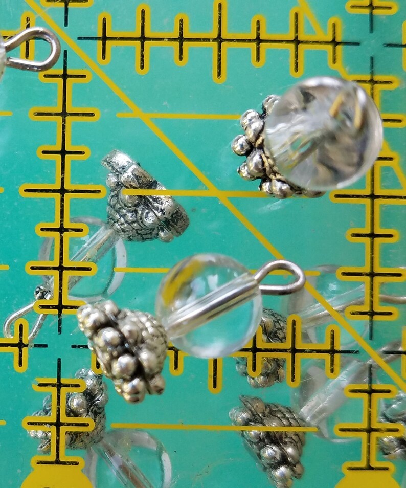 Crystal Ball Charm Crystal Ball Charms Lot Glass Crystal Etsy