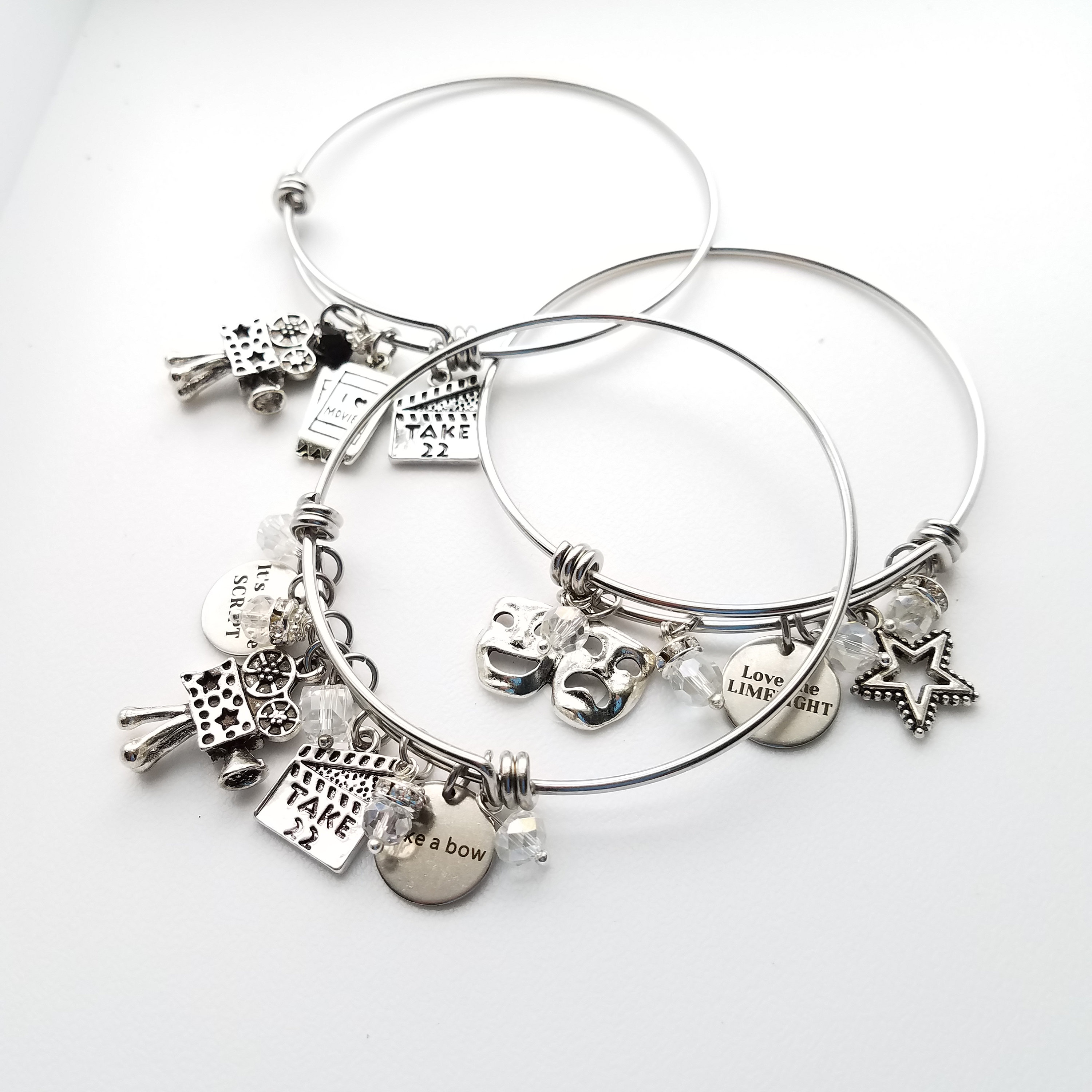 Drama Actress Theater Bracelet Movies Limelight movie camera Etsy