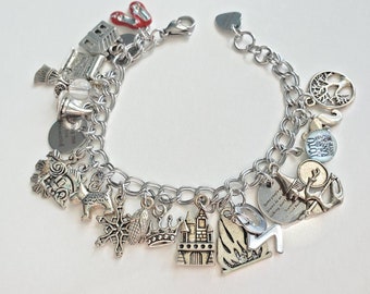 Wizard of Oz Charm Bracelet Dorothy message Charm Bracelet Emerald City Kansas Toto Wizard of Oz Handmade B52