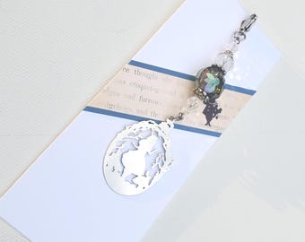Alice in Wonderland Charm Bracelet and Suncatcher Gift Set: Gifts under 25, Free Ship