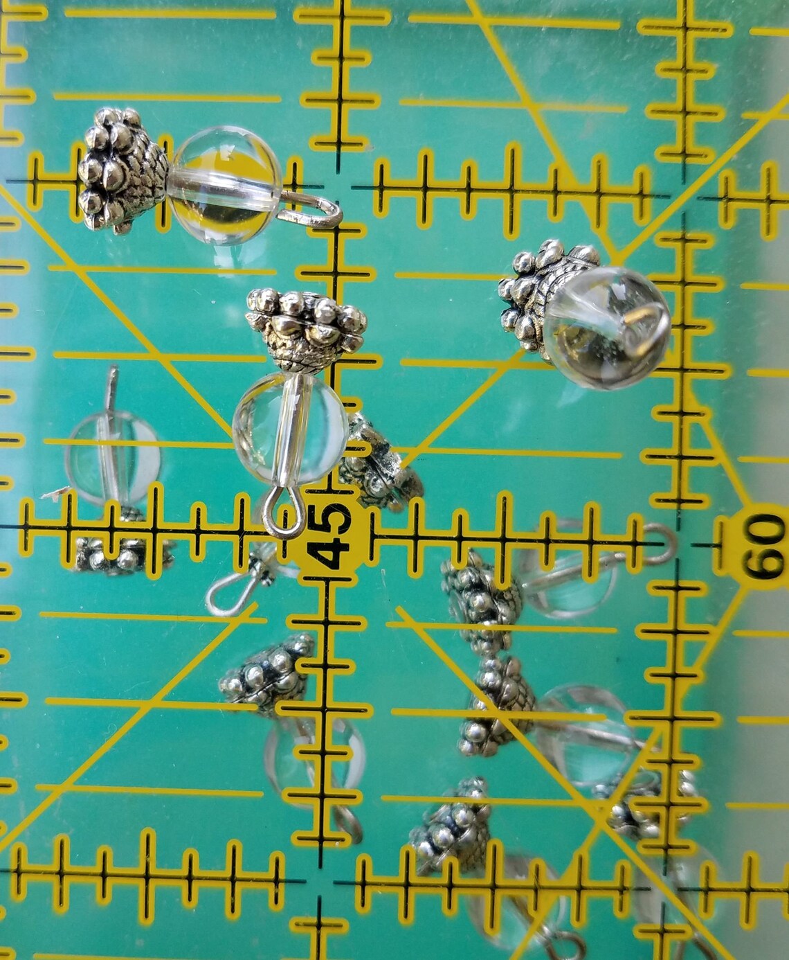 Crystal Ball Charm Crystal Ball Charms Lot Glass Crystal Etsy