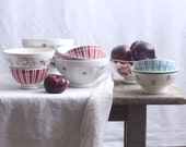 Vintage Cafe Bowls (Set of 2)