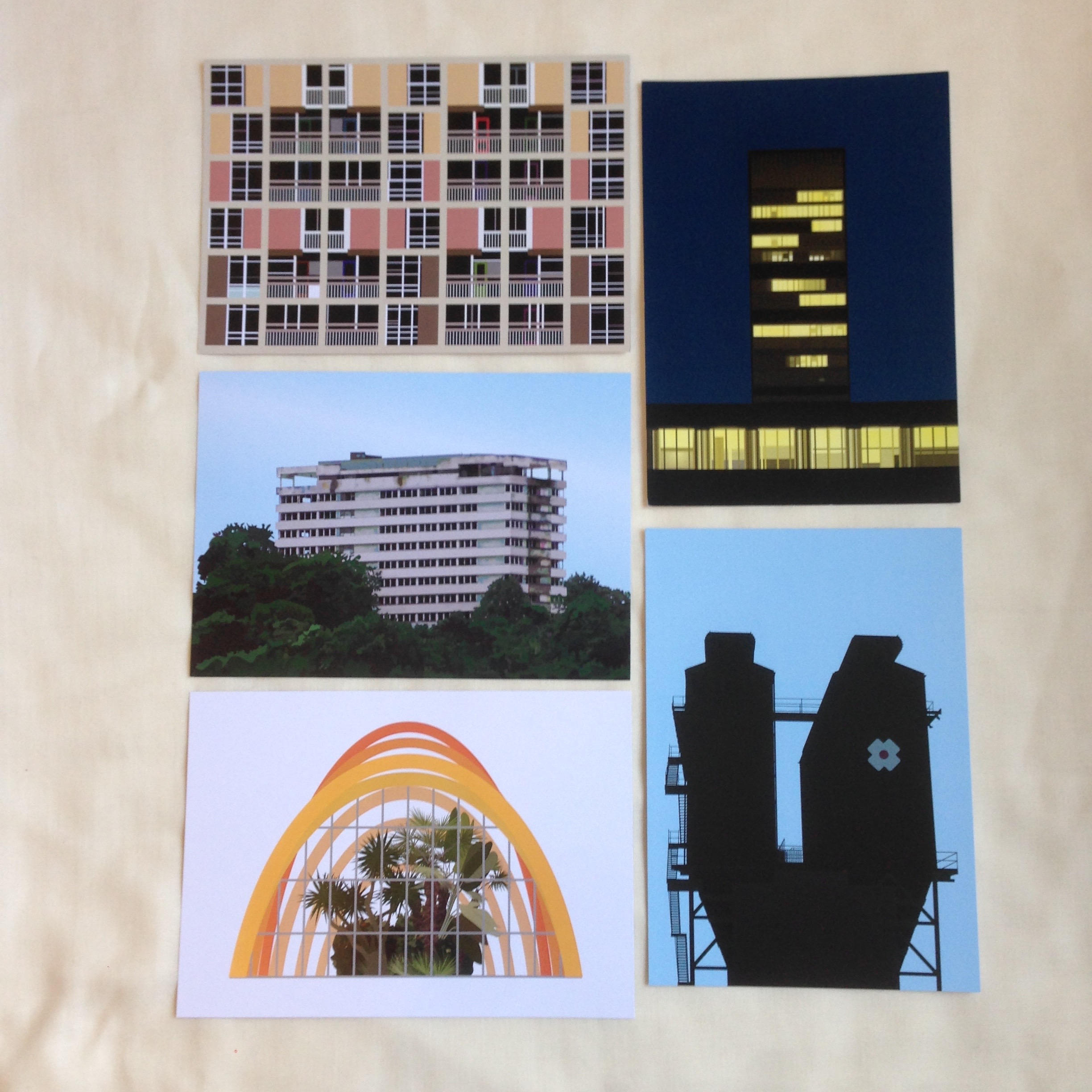 A5 Art Print Hallam Tower Made in Sheffield Modernism Etsy UK