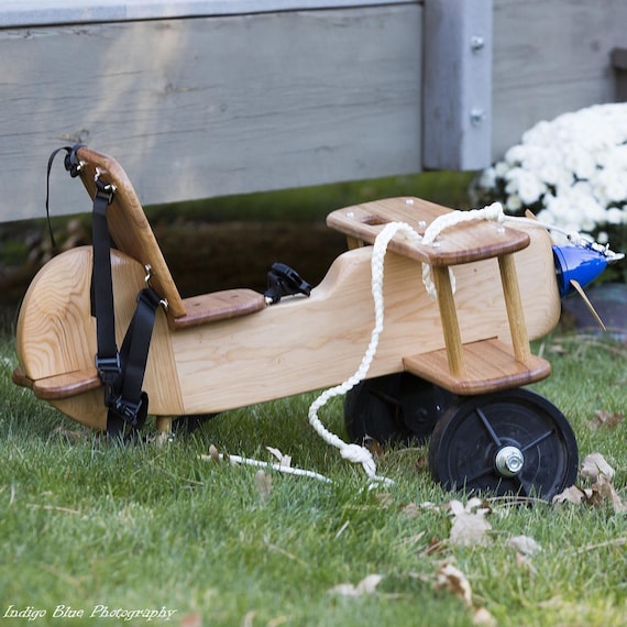 wooden airplane rocker