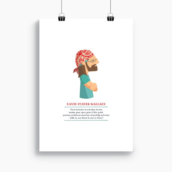 Ilustración "David Foster Wallace".