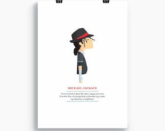Michael Jackson Art Print, Archival Matte Paper, Home Decor