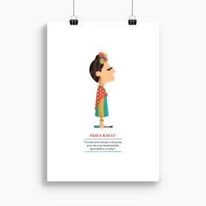 Frida print, Illustration to Decorate your Home, Custom Gift, Tutticonfetti.
