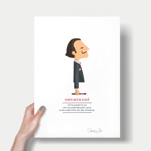 Salvador Dalí print, Illustration to Decorate your Home, Custom Gift, Tutticonfetti.