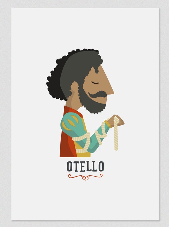 Ilustración " Otello ". Según la ópera de Verdi.