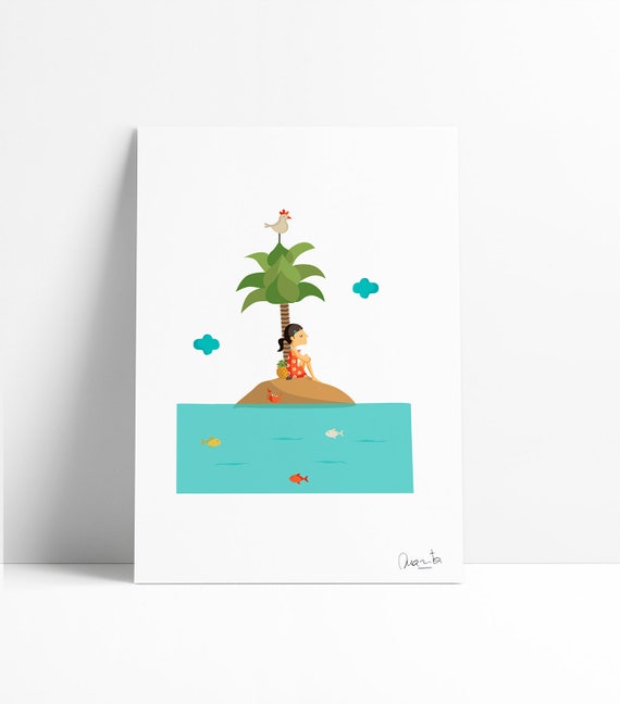 Ilustración "Isla casi desierta".