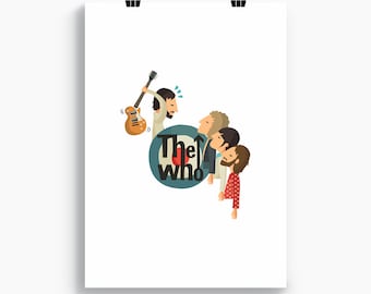 The Who Maximum R&b Vintage Poster 1970s Music Memorabilia Black