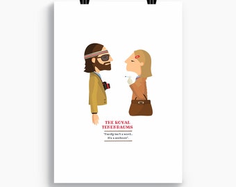 The Royal Tenenbaums Print, Archival Matte Paper, Signed