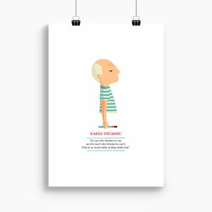 Pablo Picasso print, Illustration to Decorate your Home, Custom Gift, Tutticonfetti.