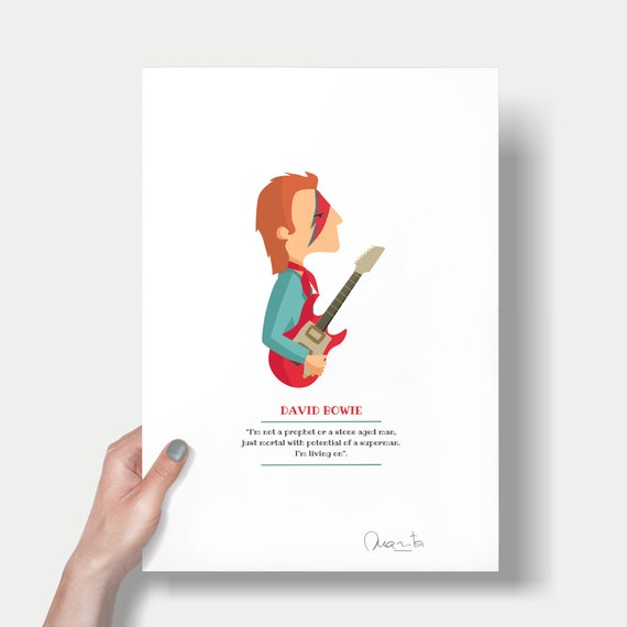 Ilustración "David Bowie".