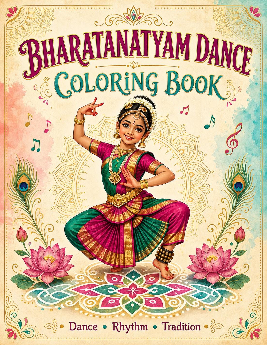Indian Dance Coloring Book - Etsy
