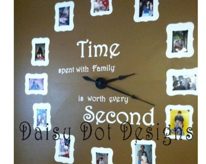 Large Wall Clock Kit Includes Vinyl Etsy