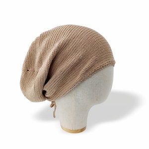 Big head slouchy beanie Summer hats for women