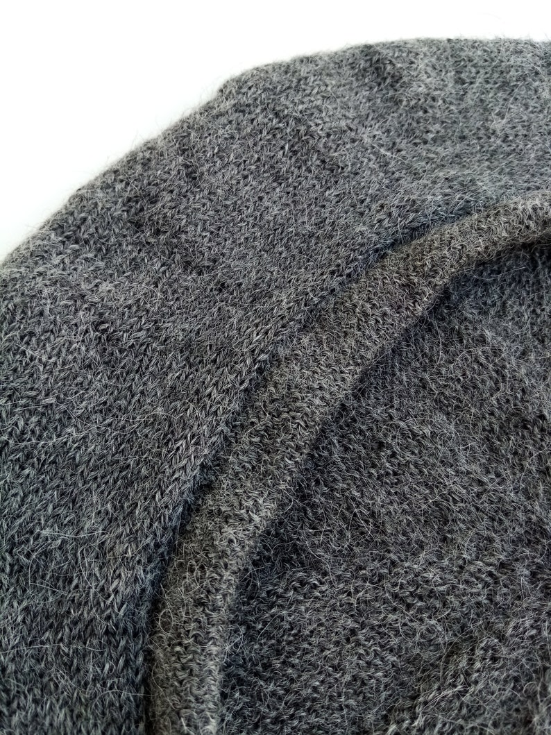 Béret en tricot pour homme Béret en laine d'alpaga noir image 3