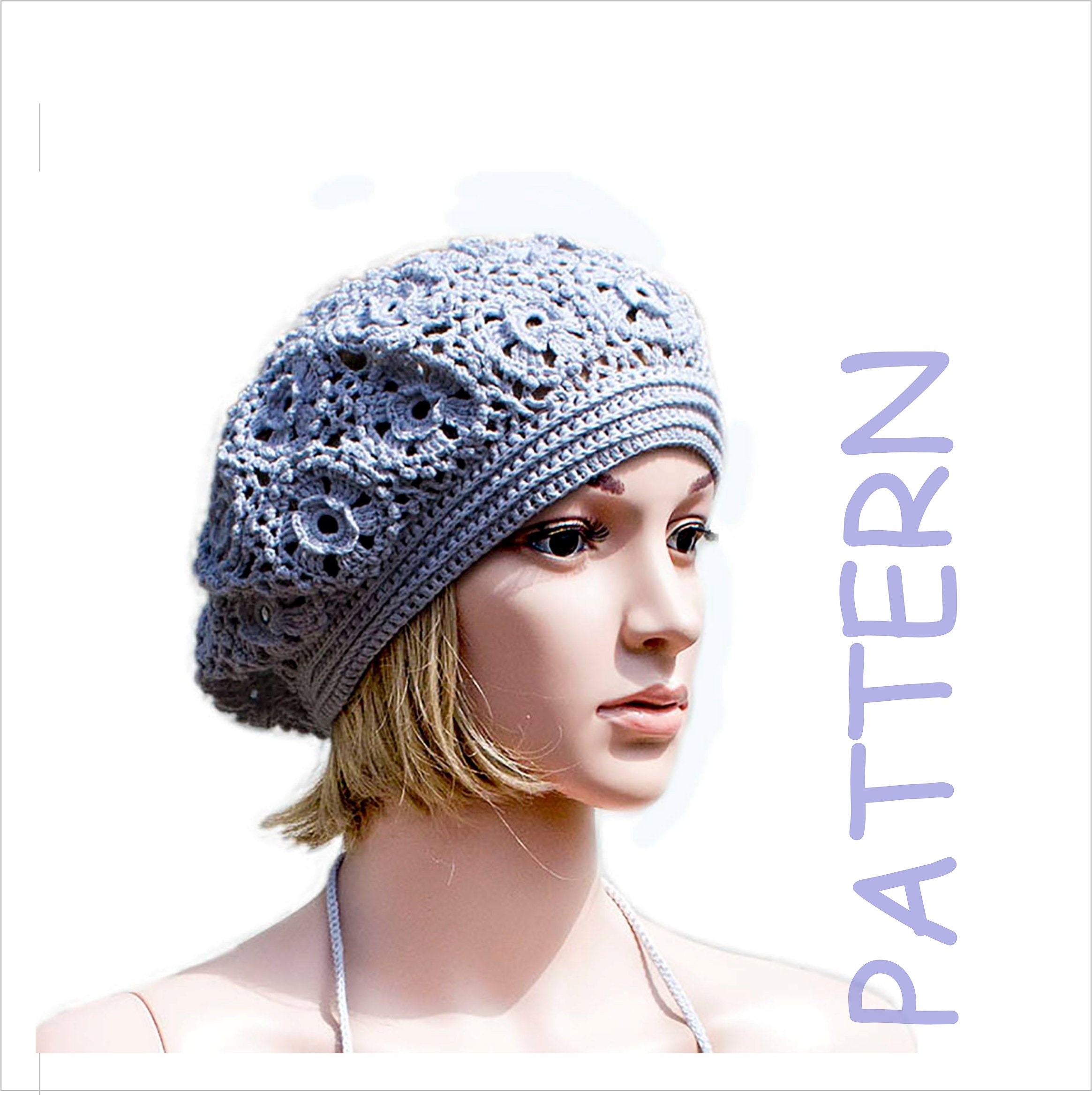 Crochet Hat Pattern Chemo Hat Boho 