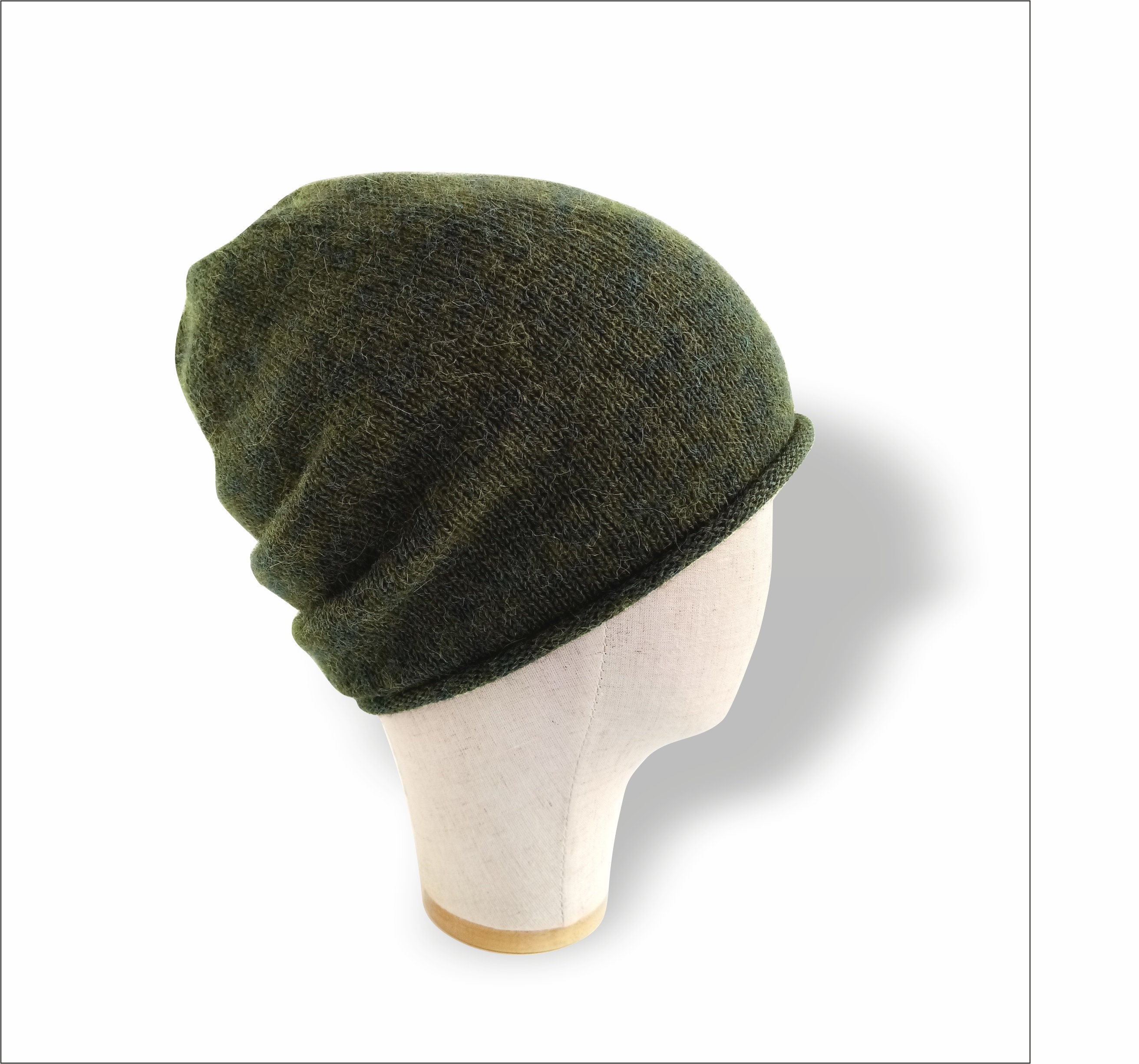 Alpaca Beanie for Men Oversized Winter 