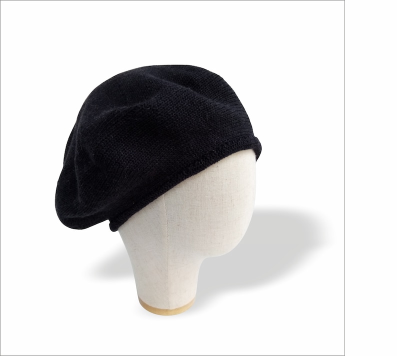 Béret d'été en coton gris pour homme, Outlander tam Noir