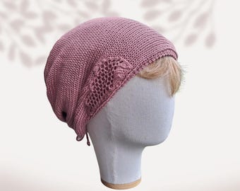 Cotton summer beanie for women Charm knit cooling summer chemo hats