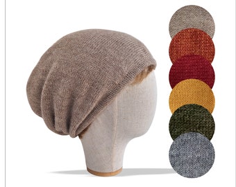 Sombrero de alpaca forrado de satén Regalo de cáncer Sombreros de quimioterapia para gorro de lana de mujer