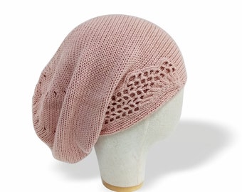 Summer cotton beanie women Large head hat