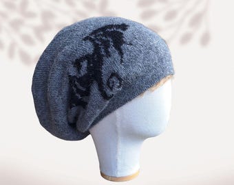 Gorro de punto, gorro de lana de inspiración medieval, regalo de fantasía de dragones, regalos originales para jugadores y lectores.