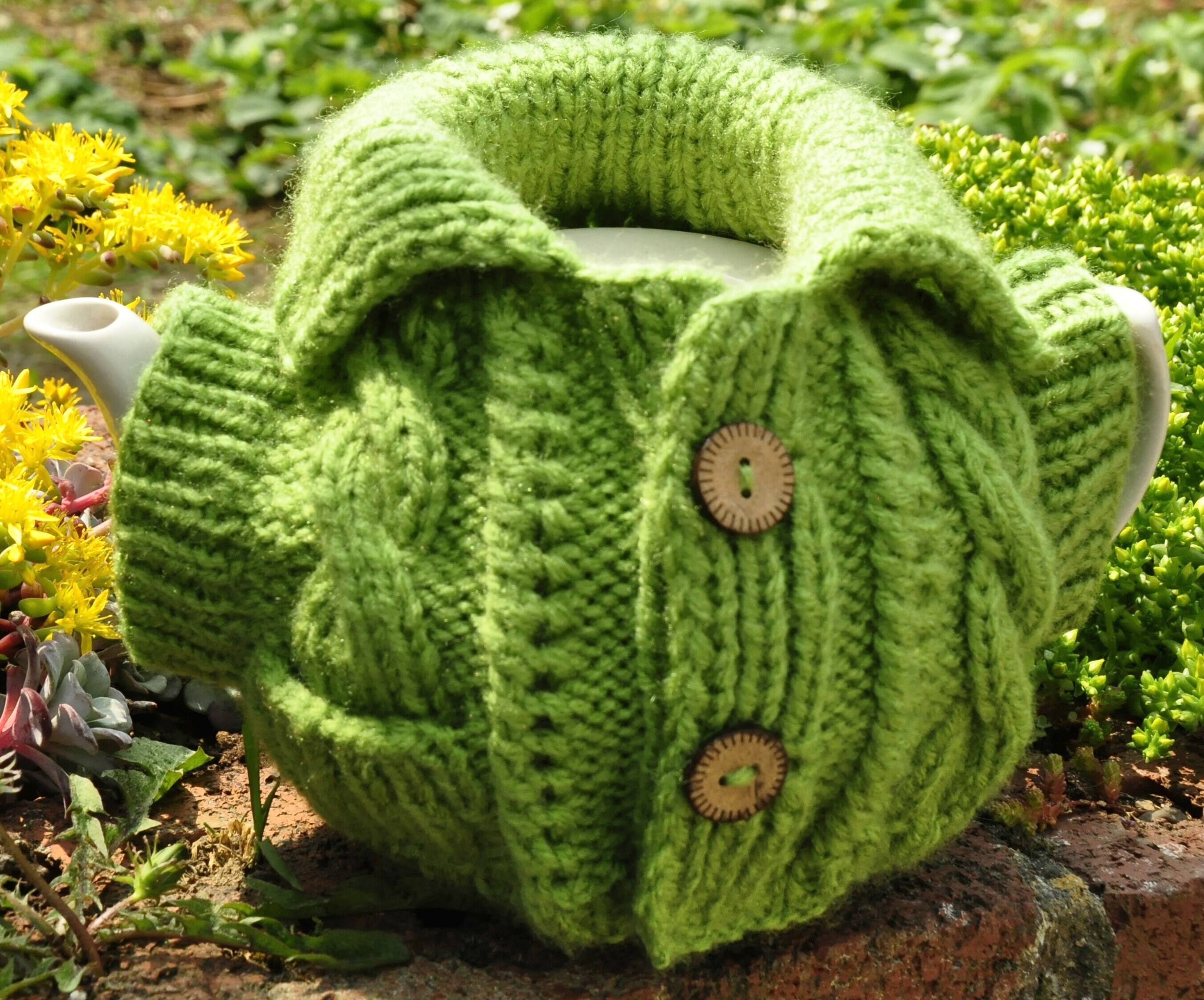 Tea cosy pattern Knitted teapot warmer Gift for granny Etsy