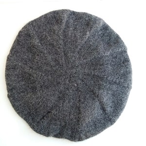 Béret en tricot pour homme Béret en laine d'alpaga noir image 2