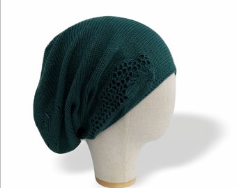 Slouchy beanie hats Linen Summer hats for women