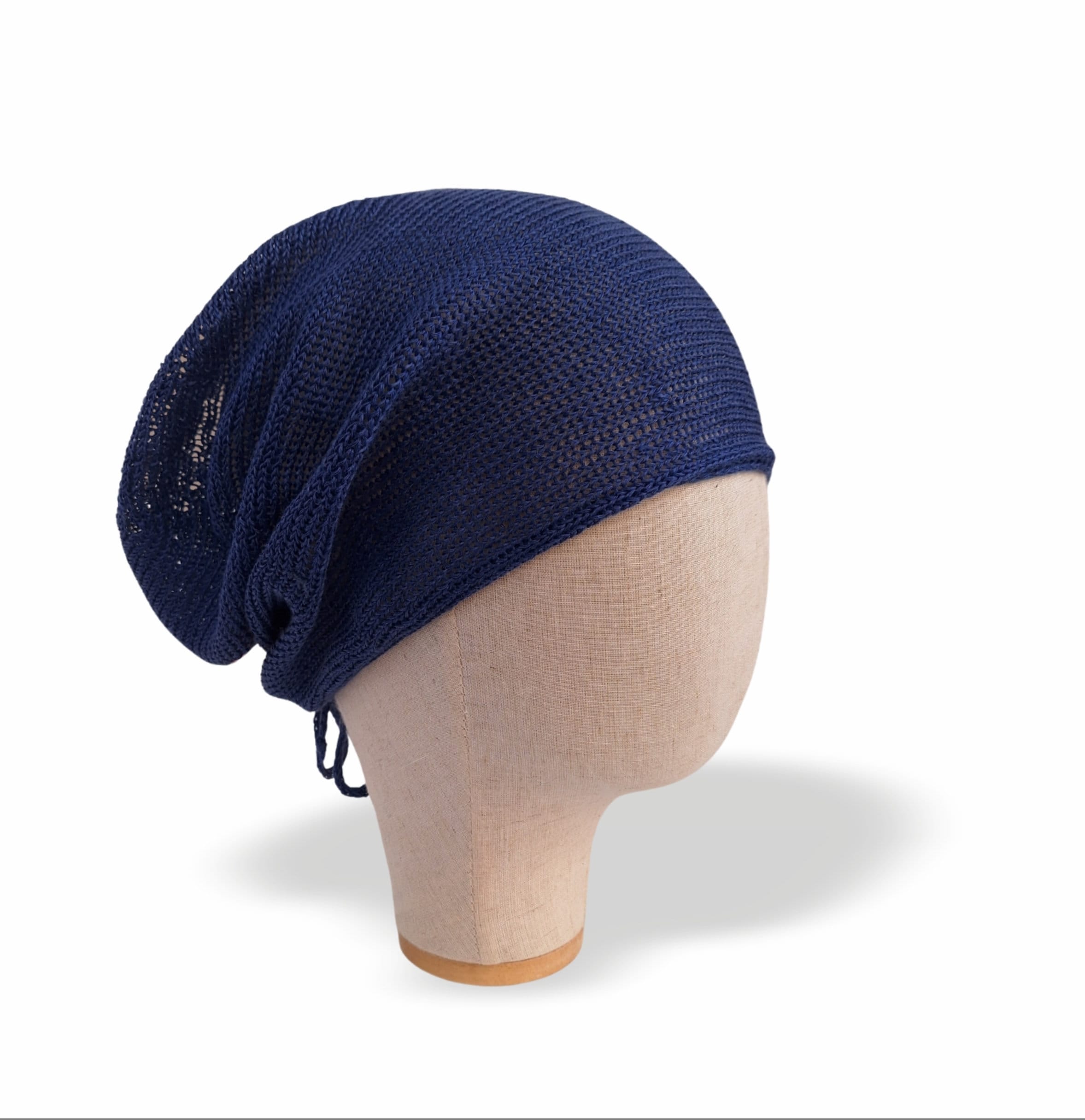 Lightweight Linen Beanie Summer Slouchy Knit Hat for Men  display picture 2