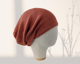 Copper cotton hat for men women Gift for friend hat Summer beanie
