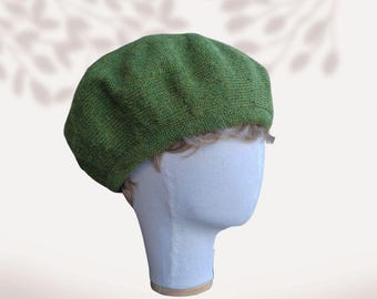 Alpaca wool Big head mens beret Winter chemo headwear