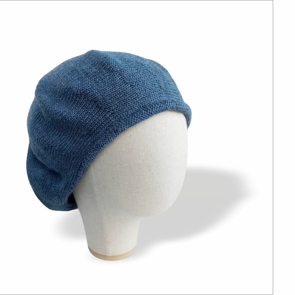 Bleu Chapeaux de chimio d'été Béret en coton Béret pour homme