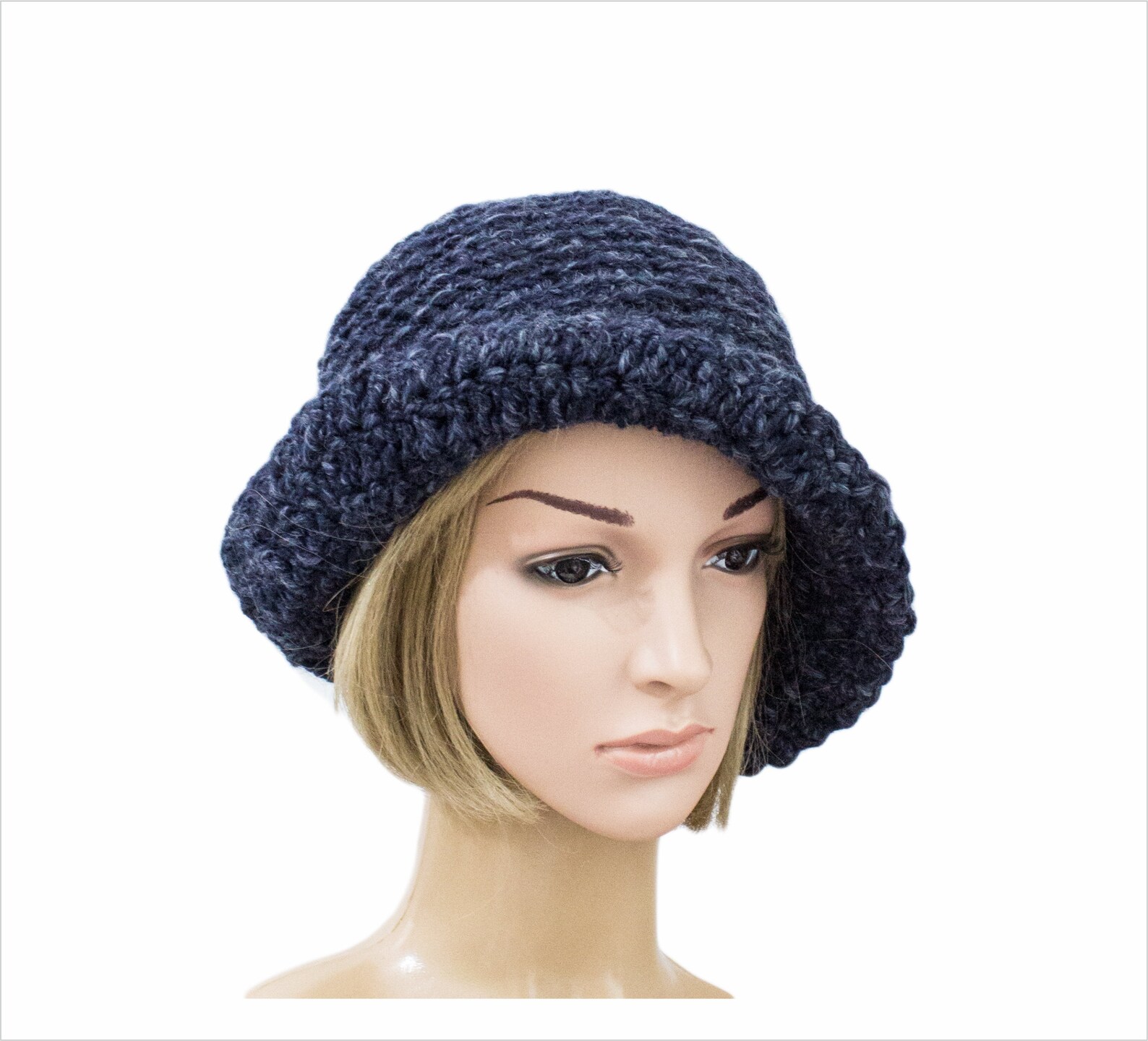 Cloche Hat for Woman Winter Crochet Hat Pattern Etsy