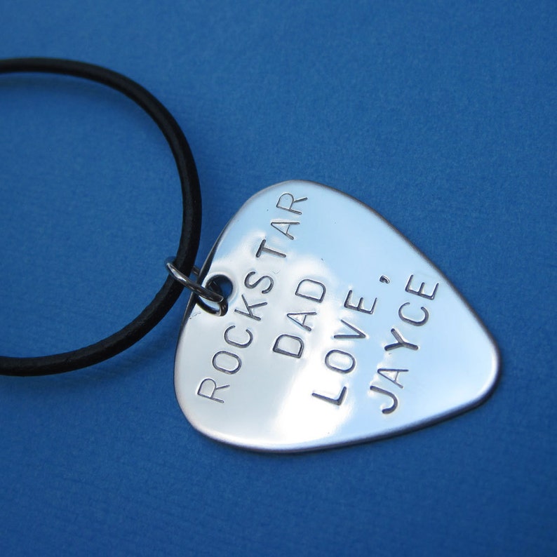 Custom Guitar Pick Necklace Personalized Guitar Pick Music Etsy